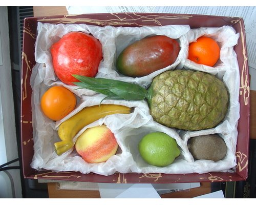 Набор муляжей тропических фруктов