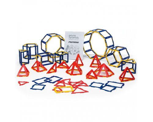 Набор по основам математики, конструирования и моделирования Полидрон Каркасы "Призмы и пирамиды"
