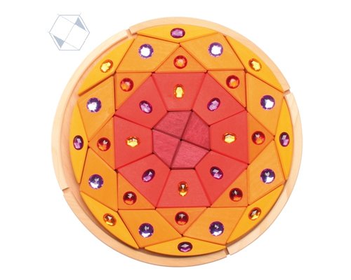 Орнамент в круге - Сверкающие камешки 3