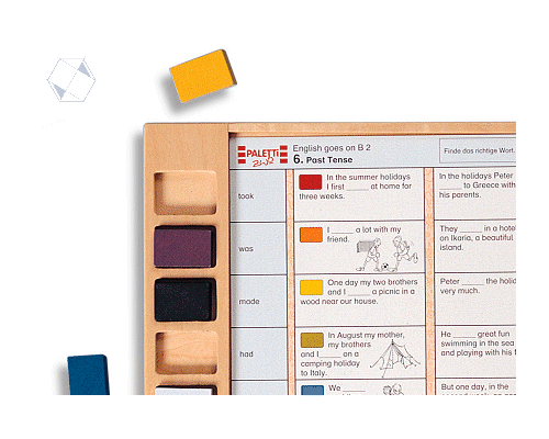 Палитра. Основа прямоугольная с цветными фишками