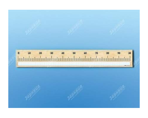 Панно (демонстрационное) магнитно-маркерное "Демонстрационная числовая линейка с делениями от 0 до 100" + комплект тематических магнитов КМ-7