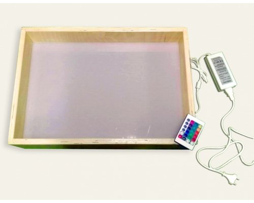 Планшет для рисования песком "Детский" с крышкой 500х350, цветная