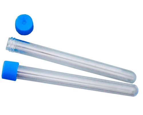 Пробирка лабораторная 15 мл, цилиндрическая,16×120 мм, с винт.крышкой,с дел.,п/с,н/стерил., уп.100/500шт.
