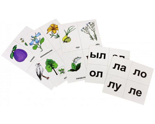 Развивающий набор "10 игр со звуками Л, Ль" 36 карточек, для детей 4-10 лет