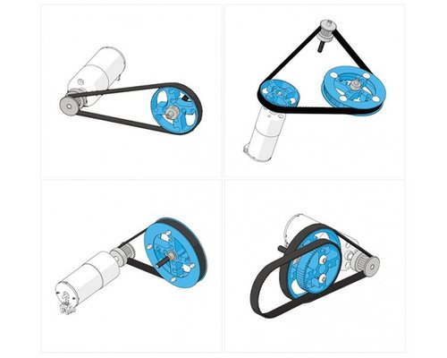 Ресурсный набор с ременной передачей Timing Belt Motion Pack-Blue