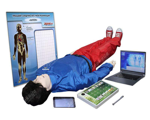 Робот-тренажер "Антон-1.02-К" с персональным компьютером (ноутбуком)