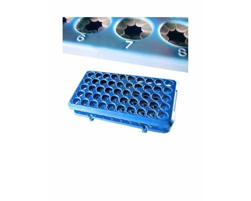 Штатив д/пробирок 10-18 мм, 50 гнезд, с силиконовыми фиксаторами