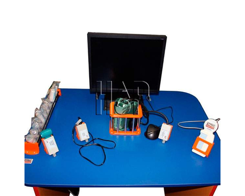 Стенд "Физиология" (силомер, спирограф, давление, пульс, ЭКГ)