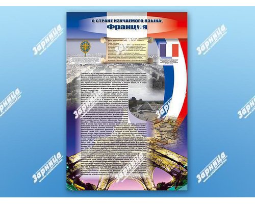 Стенд "О стране изучаемого языка" (ландшафт, города, достопримечательности, флаг, территория, население и т.д.)