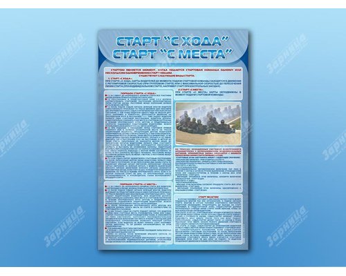 Стенд "Старт с хода, старт с места"