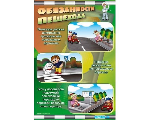 Стенды "Обязанности пешехода"