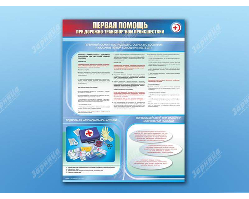 Стенды "Первая помощь при дорожно-транспортном происшествии"