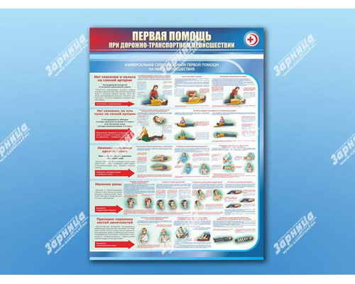 Стенды "Первая помощь при дорожно-транспортном происшествии"