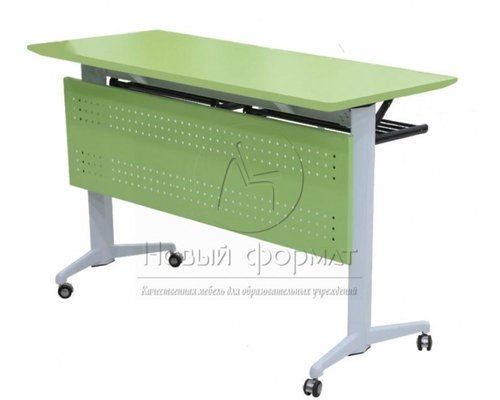 Стол ученический двухместный на роликах