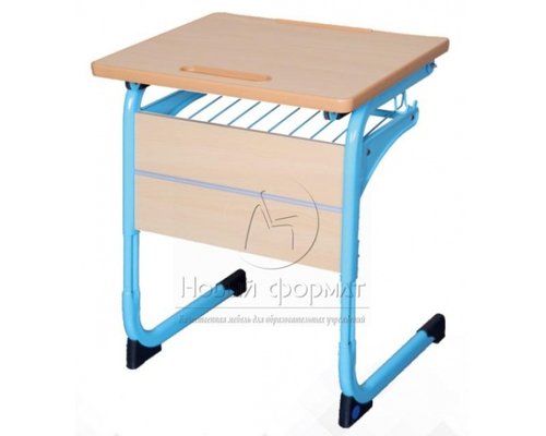 Стол ученический одноместный на плоскоовальной трубе Стол ученический одноместный на плоскоовальной трубе