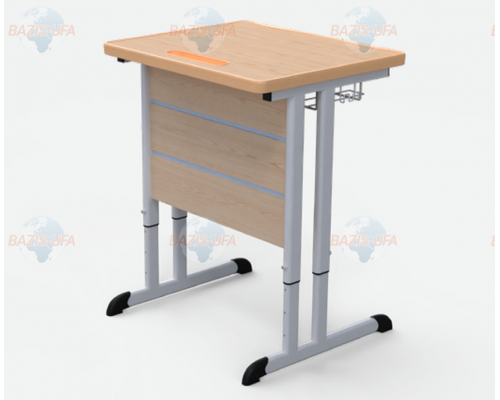 Стол ученический одноместный на плоскоовальной трубе Стол ученический одноместный на плоскоовальной трубе