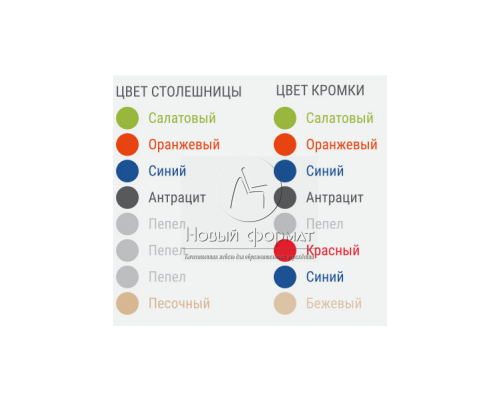 Стол ученический одноместный на роликах