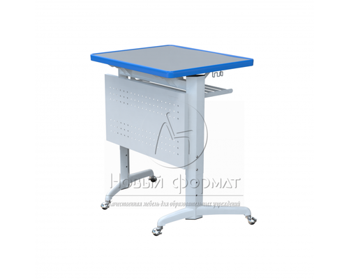 Стол ученический одноместный на роликах