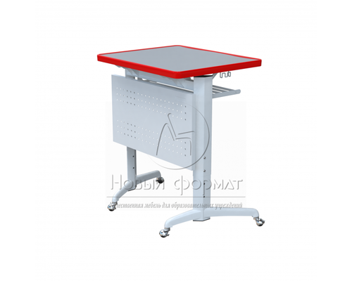 Стол ученический одноместный на роликах