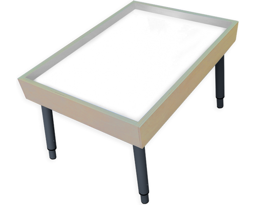 Столик на ножках для рисования песком РАДУГА с белой подсветкой