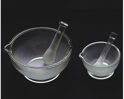 Ступка с пестиком,D=120 мм,стекл., уп.1 /12 шт