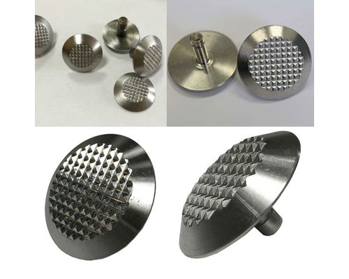 Тактильный конус на штырьке 25х5 мм (4 мм) (нержавеющая сталь AISI 304, со штифтом под засверливание)