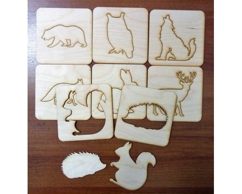 Трафареты "Дикие Животные"