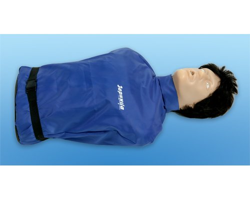 Тренажер-манекен взрослого пострадавшего "Александр 2-0.1" (голова, торс) для отработки приемов сердечно-легочной реанимации (со светозвуковым индикатором)