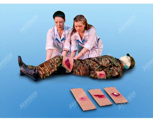 Тренажер-манекен взрослого пострадавшего "Виктор-2.01 В" для отработки навыков оттаскивания и транспортировки раненых