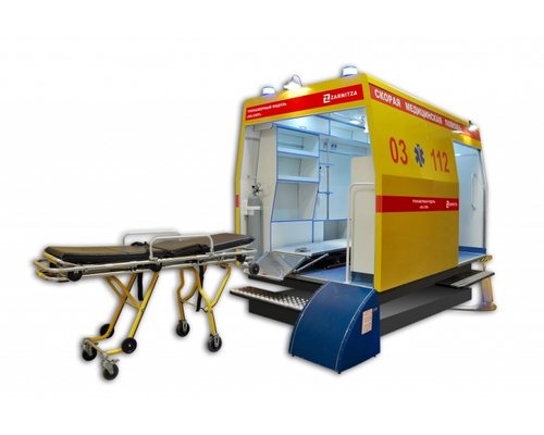 Тренажерный комплекс "Макет автомобиля скорой медицинской помощи" с имитацией движения (установленный на динамической платформе)