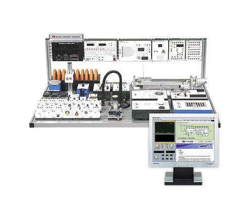 Тренажёр "Промышленные датчики в системе автоматизированного управления производством" (полный комплект со всеми датчиками и рабочим столом) Тренажёр "Промышленные датчики в системе автоматизированного управления производством" (полный комплект со всеми датчиками и рабочим столом)