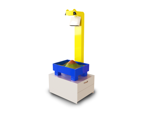 Тумба для интерактивной песочницы "Островок" на колёсиках