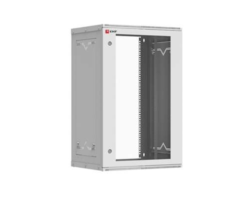 Шкаф телекоммуникационный настенный разборный 18U (600х350) дверь металл