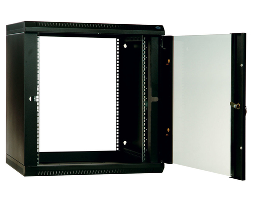 Шкаф телекоммуникационный настенный разборный 6U (600х350) дверь стекло