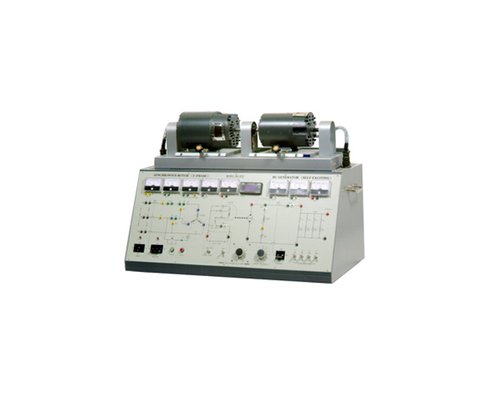 Учебный тренажёр "3-х фазный синхронный двигатель и гнератор постоянного тока с самовозбуждением"