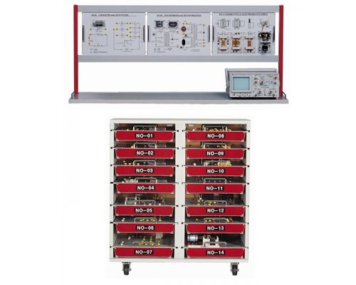 Учебный тренажёр для изучения электрических схем постоянного и переменного тока и экспериментов по электромагнетизму