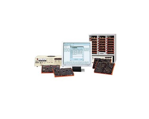 Учебный тренажёр по базовой электронике и электротехнике (17 модулей, шкаф для хранения и программное обеспечение в комплекте)