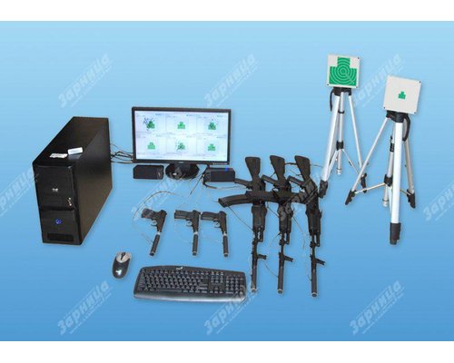 Учебно-тренировочный комплекс огневой подготовки "Стрелец-4" (массогабаритные макеты оружия 3 АК и 3 ПМ)