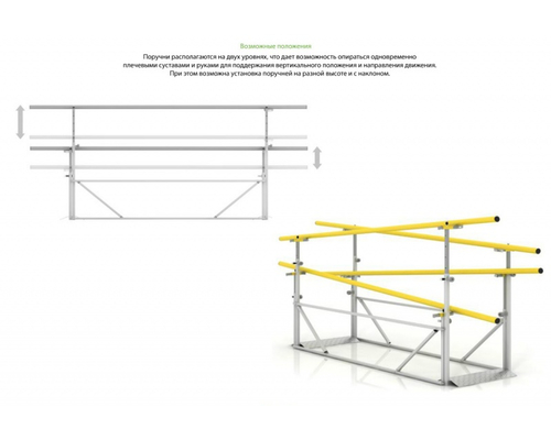 УСТРОЙСТВО ДВУХЪЯРУСНОЕ ДЛЯ ОБУЧЕНИЯ ХОДЬБЕ СН-70.04.01