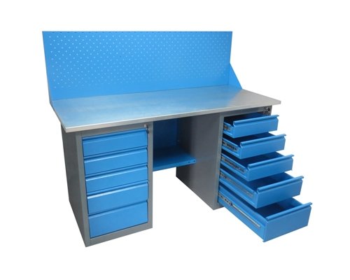 Верстак с двумя драйверами , 85x190x68,5 см