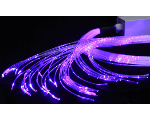 ЗВЁЗДНЫЙ ДОЖДЬ пучок фибероптических волокон с боковым точечным свечением 150х2 м