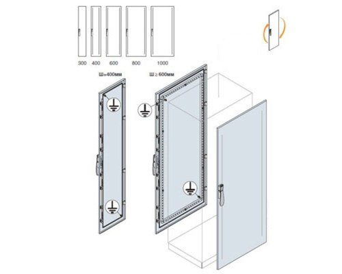 Дверь передняя/задняя 2200x1000мм