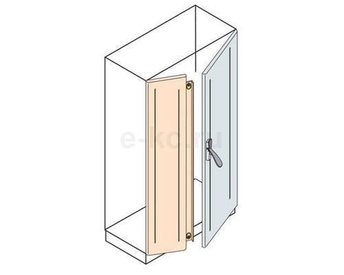 Дверь с перекрытием 1800x600 нержавеющая сталь