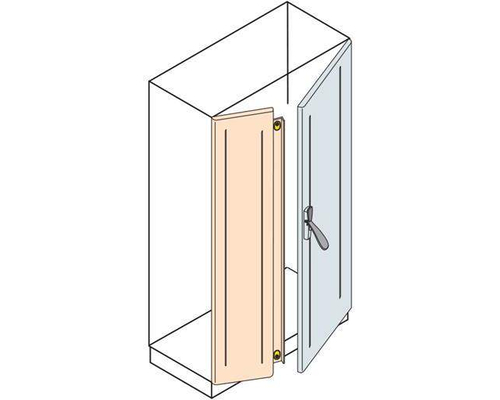 Дверь с перекрытием 2000x600 нержавеющая сталь