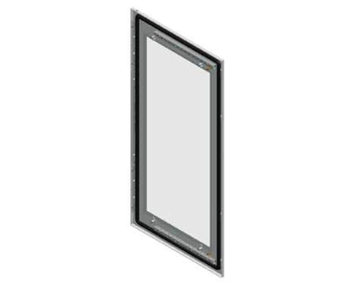 Дверь со стеклом 700x500мм нержавеющая сталь