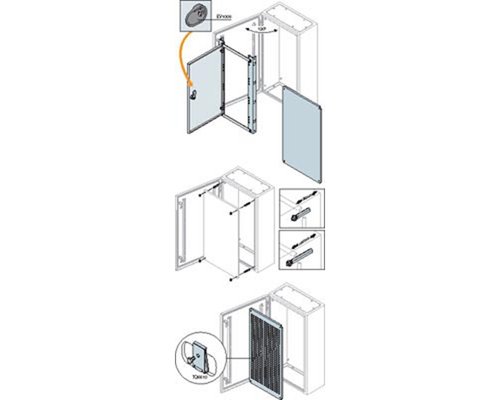 Дверь внутренняя глухая для шкафов SR2 1000х600мм