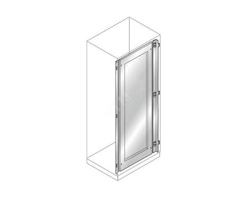 Дверь внутренняя углубленная 1800х1000мм нержавеющая сталь