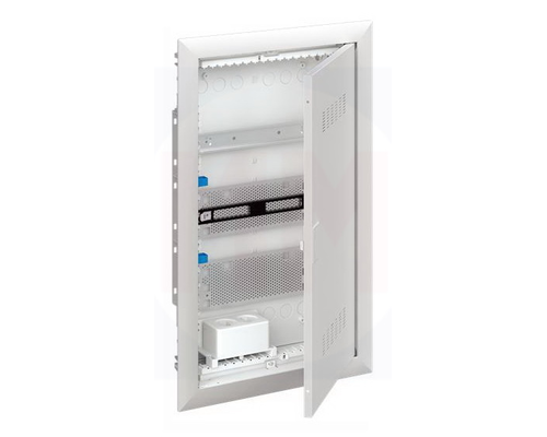 Шкаф мультимедийный с дверью с вентиляционными отверстиями и DIN-рейкой UK630MV (3 ряда)