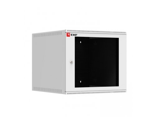 Шкаф телекоммуникационный настенный 9U (600х650) дверь стекло