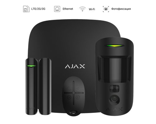Стартовый комплект c фотоподтверждением тревог и поддержкой LTE Ajax StarterKit Cam Plus